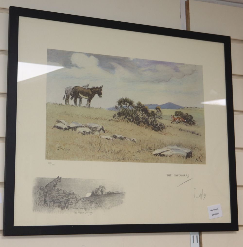 Charles Johnson Payne (Snaffles), limited edition colour print, The Informers, signed in pencil, blindstamped and numbered 433/500,